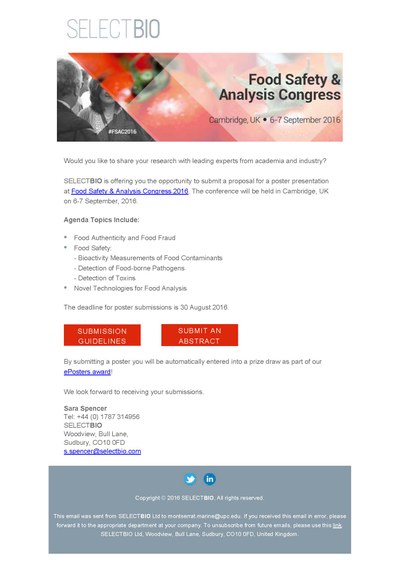 Food Safety and Analysis Congress
