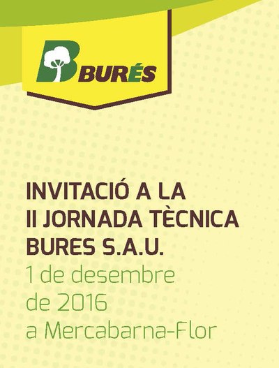 1 de desembre de 2016 - II Jornada Tècnica Burés S.A.U.